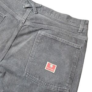 VTG Tommy Hilfiger Red Label Men's 42 Carpenter Fit Y2K Black‎ Denim Jeans